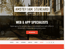 Tablet Screenshot of amsterdamstandard.com